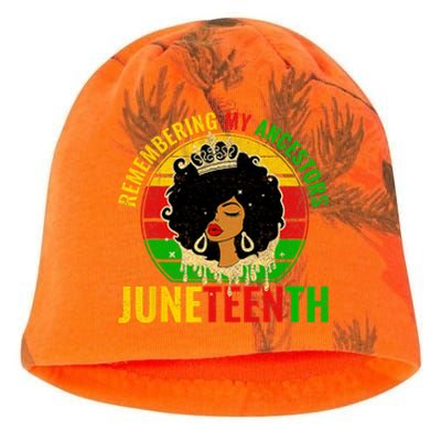 Juneteenth Women African American Black Women 1865 Kati - Camo Knit Beanie