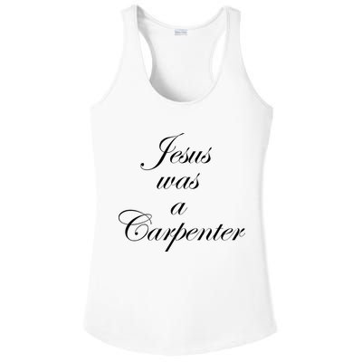 Jesus Was A Carpenter Ladies PosiCharge Competitor Racerback Tank