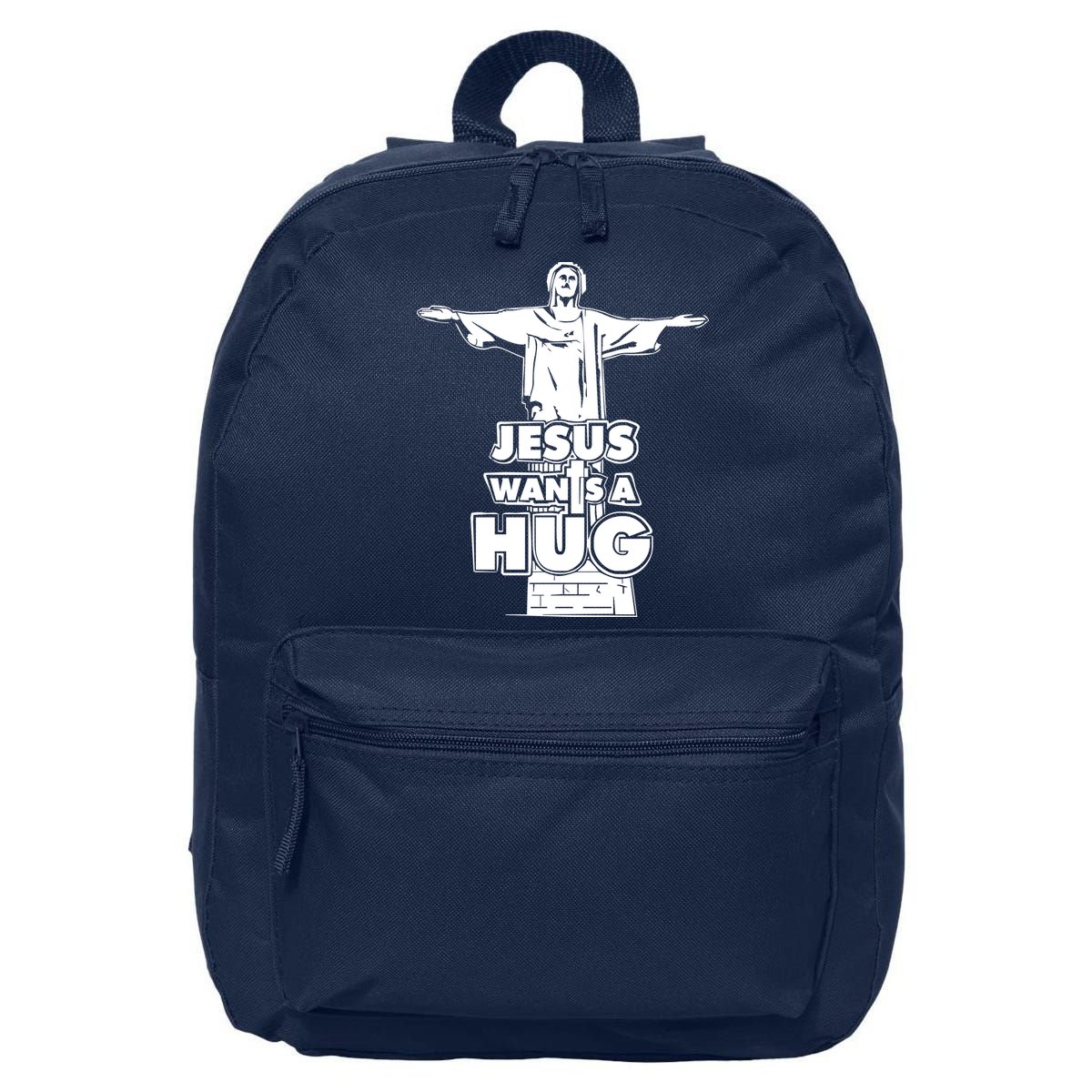Jesus Wants A Hug 16 in Basic Backpack