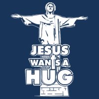 Jesus Wants A Hug 16 in Basic Backpack