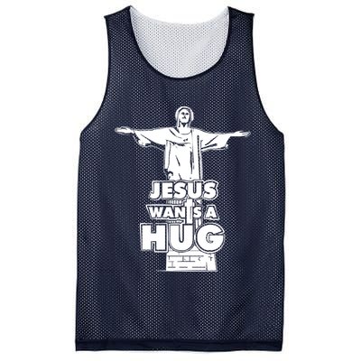 Jesus Wants A Hug Mesh Reversible Basketball Jersey Tank