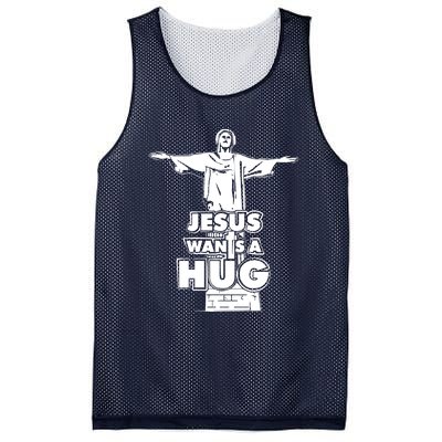 Jesus Wants A Hug Mesh Reversible Basketball Jersey Tank