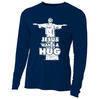 Jesus Wants A Hug Cooling Performance Long Sleeve Crew