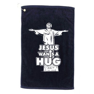 Jesus Wants A Hug Platinum Collection Golf Towel