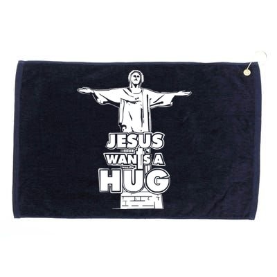 Jesus Wants A Hug Grommeted Golf Towel