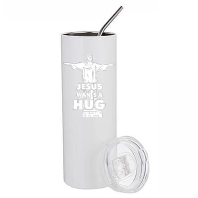 Jesus Wants A Hug Stainless Steel Tumbler