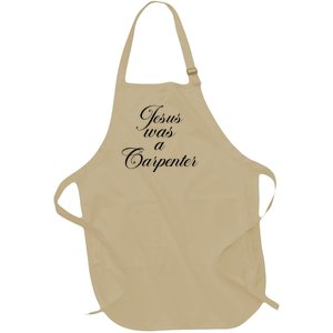 Jesus Was A Carpenter Full-Length Apron With Pockets