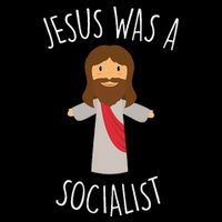 Jesus Was A Socialist Funny Socialism Leftist Impact Tech Backpack
