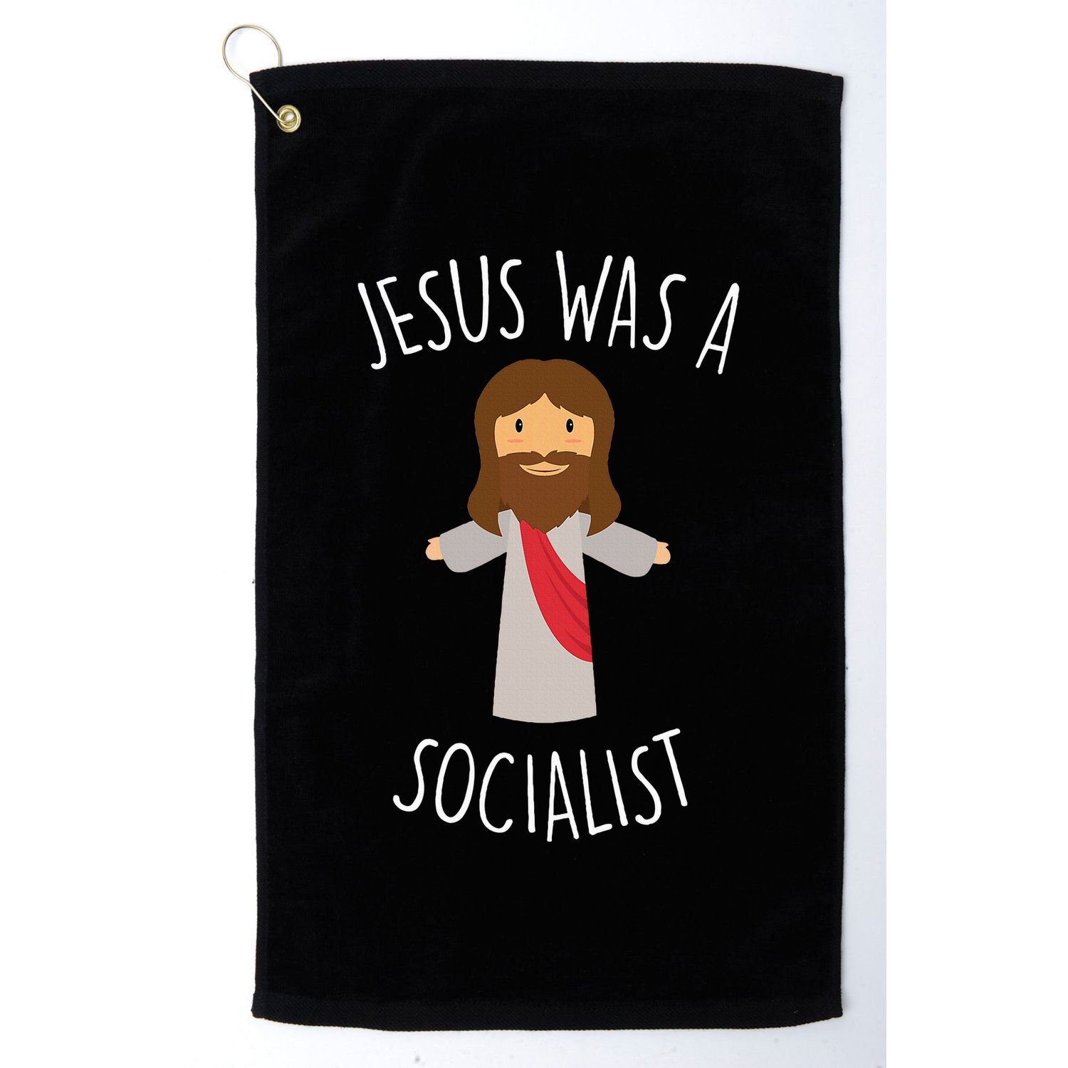 Jesus Was A Socialist Funny Socialism Leftist Golf Towel