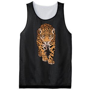 Jaguar Wild Animal Art Mesh Reversible Basketball Jersey Tank