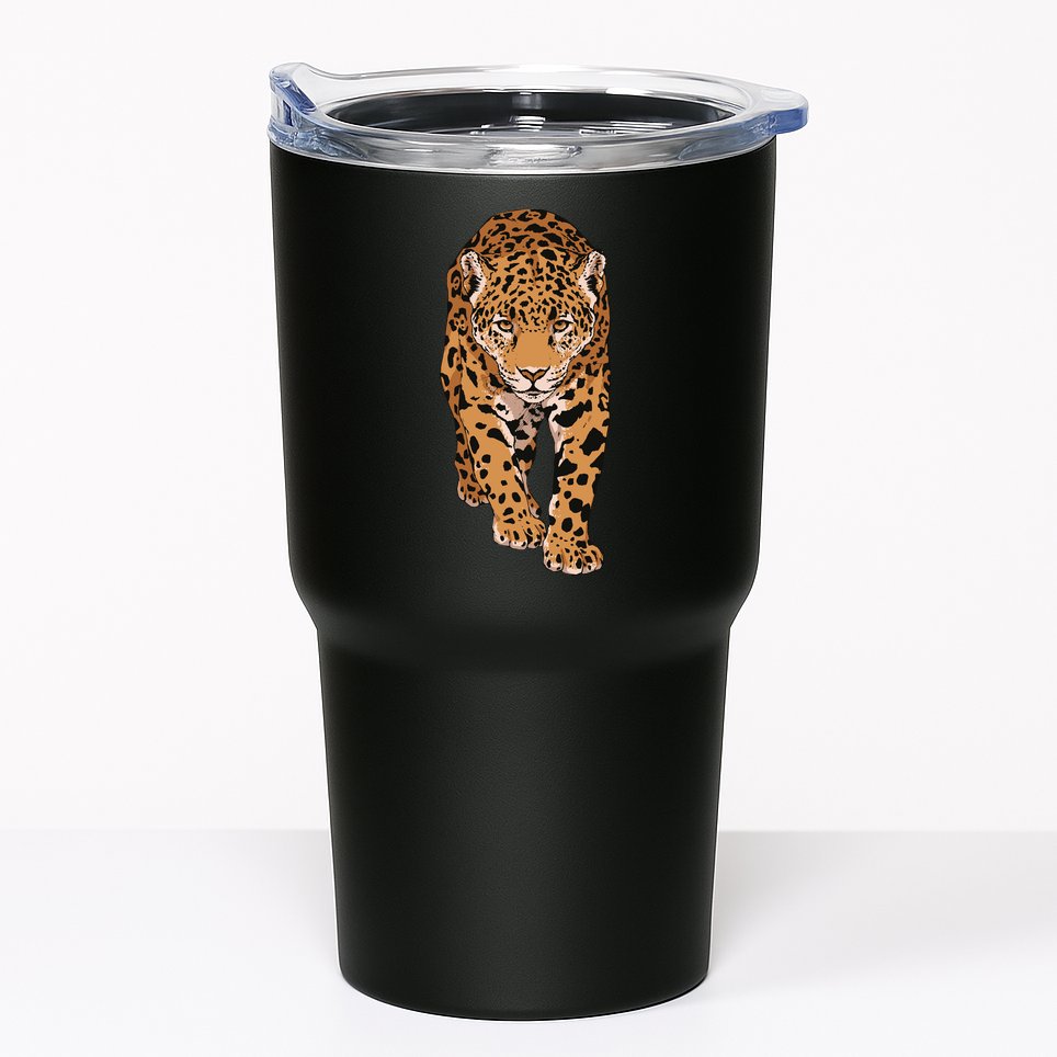 Jaguar Wild Animal Art Tumbler