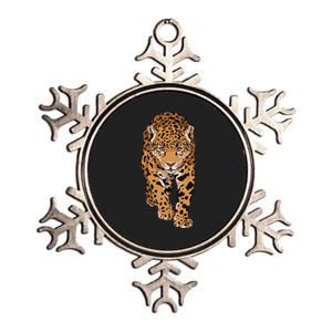 Jaguar Wild Animal Art Metallic Star Ornament