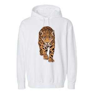 Jaguar Wild Animal Art Garment-Dyed Fleece Hoodie