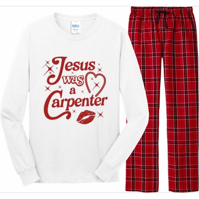 Jesus Was A Carpenter Christian Jesus Sayings Long Sleeve Pajama Set