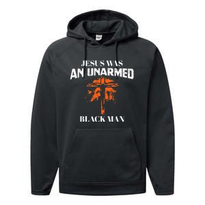 Jesus Was An Unarmed Black Man Religious Christian Bible Performance Fleece Hoodie