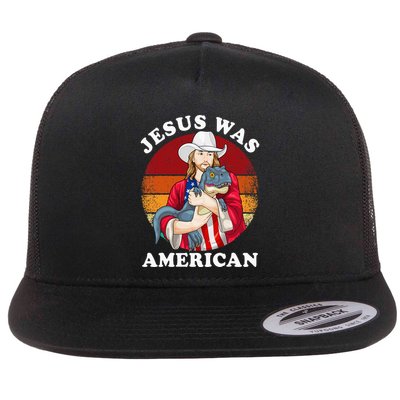 Jesus Was American Dinosaur Jesus Trex Flatbill Hat