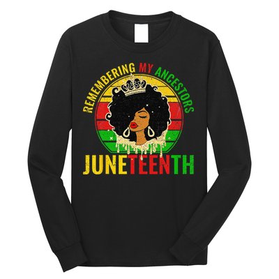 Juneteenth wo African American black Wo 1865 Long Sleeve Shirt