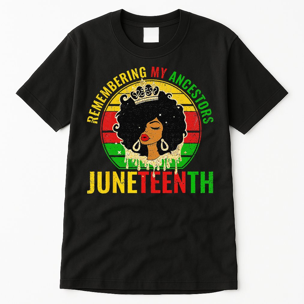 Juneteenth wo African American black Wo 1865 Tall T-Shirt