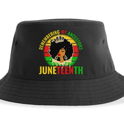 Juneteenth wo African American black Wo 1865 Sustainable Bucket Hat