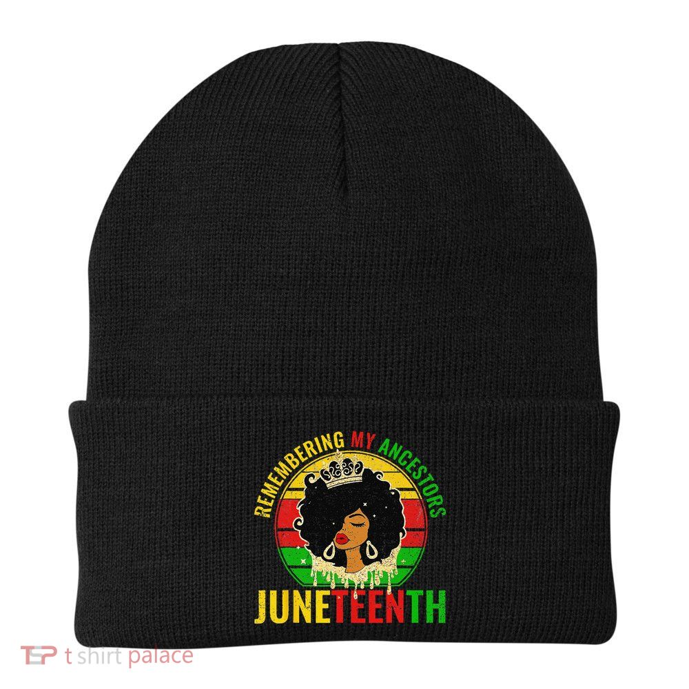 Juneteenth wo African American black Wo 1865 Beanie