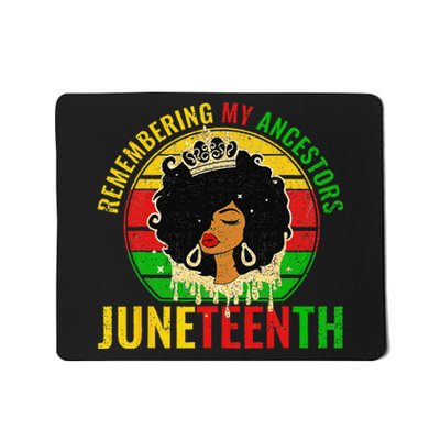 Juneteenth wo African American black Wo 1865 Mousepad