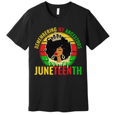 Juneteenth wo African American black Wo 1865 Premium T-Shirt
