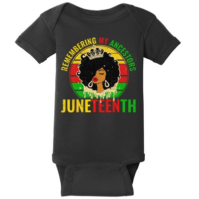 Juneteenth wo African American black Wo 1865 Baby Bodysuit