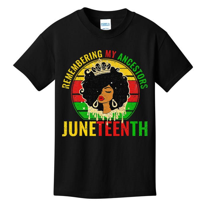 Juneteenth wo African American black Wo 1865 Kids T-Shirt