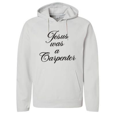 Jesus Was A Carpenter Performance Fleece Hoodie