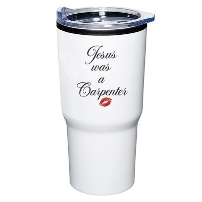 Jesus Was A Carpenter Christian Bible Verse Tumbler