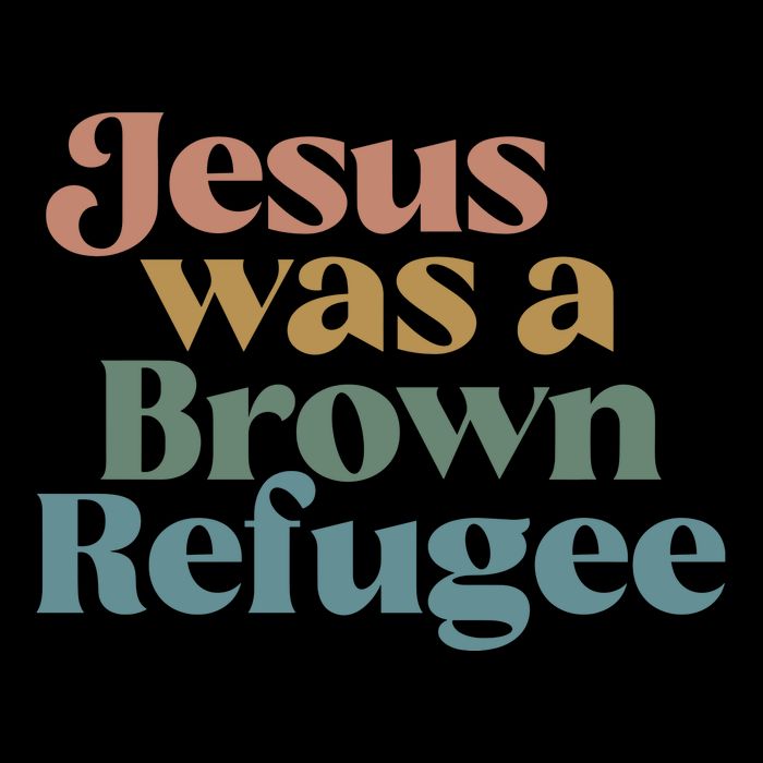 Jesus Was A Brown Refugee No Is Illegal On Stolen Land Cooling Performance Crew T-Shirt