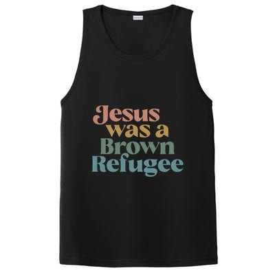 Jesus Was A Brown Refugee No Is Illegal On Stolen Land PosiCharge Competitor Tank
