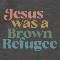 Jesus Was A Brown Refugee No Is Illegal On Stolen Land Vector Backpack
