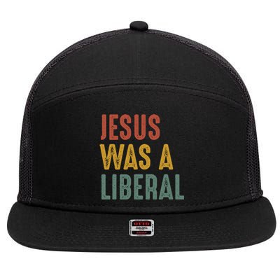 Jesus Was a Democrat Proud Christian Democrat Voter 7 Panel Mesh Trucker Snapback Hat