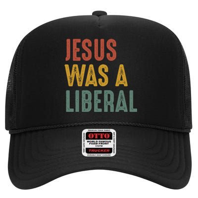 Jesus Was a Democrat Proud Christian Democrat Voter High Crown Mesh Back Trucker Hat