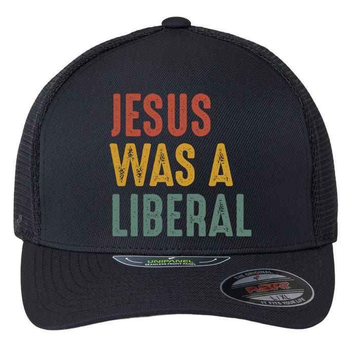 Jesus Was a Democrat Proud Christian Democrat Voter Flexfit Unipanel Trucker Cap