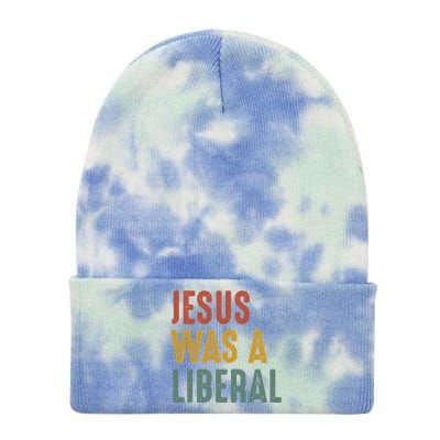 Jesus Was a Democrat Proud Christian Democrat Voter Tie Dye 12in Knit Beanie