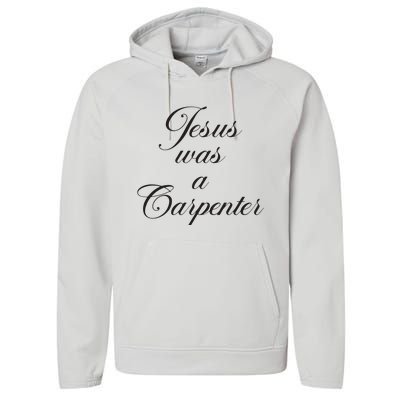 Jesus Was A Carpenter Performance Fleece Hoodie