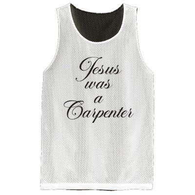 Jesus Was A Carpenter Mesh Reversible Basketball Jersey Tank