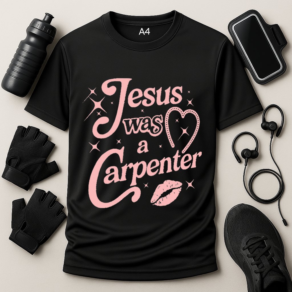 Jesus Was A Carpenter Cooling Performance Crew T-Shirt