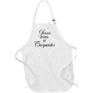 Jesus Was A Carpenter Funny Music Festival Full-Length Apron With Pockets