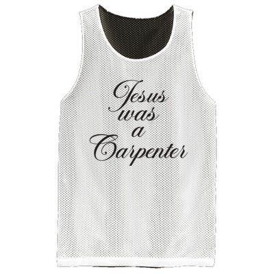 Jesus Was A Carpenter Funny Music Festival Mesh Reversible Basketball Jersey Tank