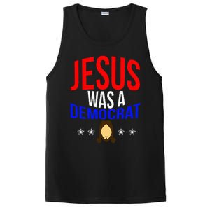 Jesus Was A Democrat Political Liberal PosiCharge Competitor Tank