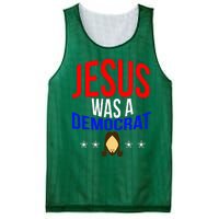 Jesus Was A Democrat Political Liberal Mesh Reversible Basketball Jersey Tank