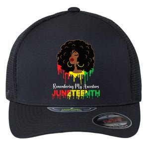 Juneteenth wo African American black Wo 1865 Flexfit Unipanel Trucker Cap