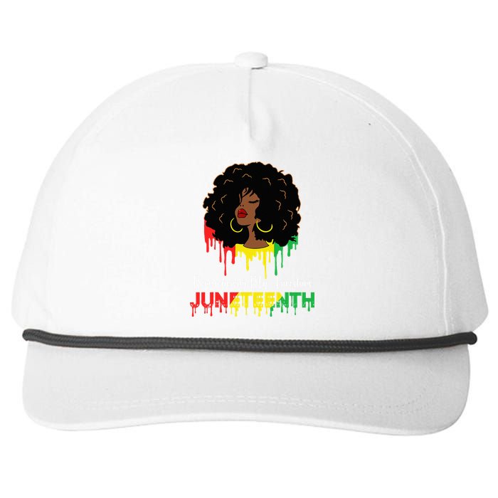 Juneteenth wo African American black Wo 1865 Snapback Five-Panel Rope Hat