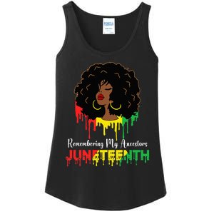 Juneteenth wo African American black Wo 1865 Ladies Essential Tank