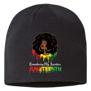 Juneteenth wo African American black Wo 1865 Sustainable Beanie