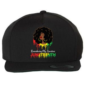 Juneteenth wo African American black Wo 1865 Wool Snapback Cap