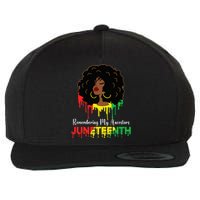 Juneteenth wo African American black Wo 1865 Wool Snapback Cap